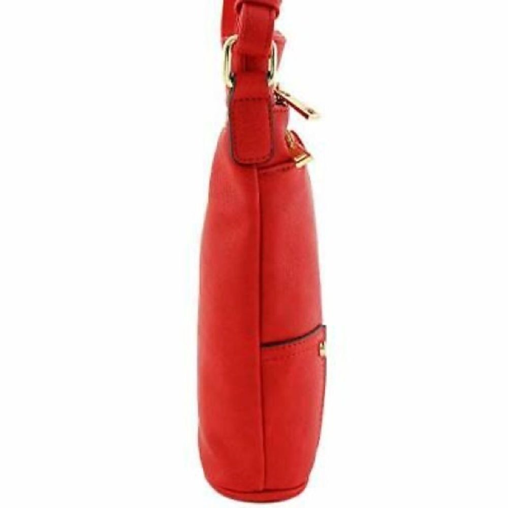 Alyssa Nicole Triple Zip Pocket Large Crossbody Bag - Picture 7 of 9